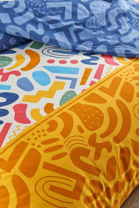 L'essentiel linge de maison Doodle Fitted Multicolor